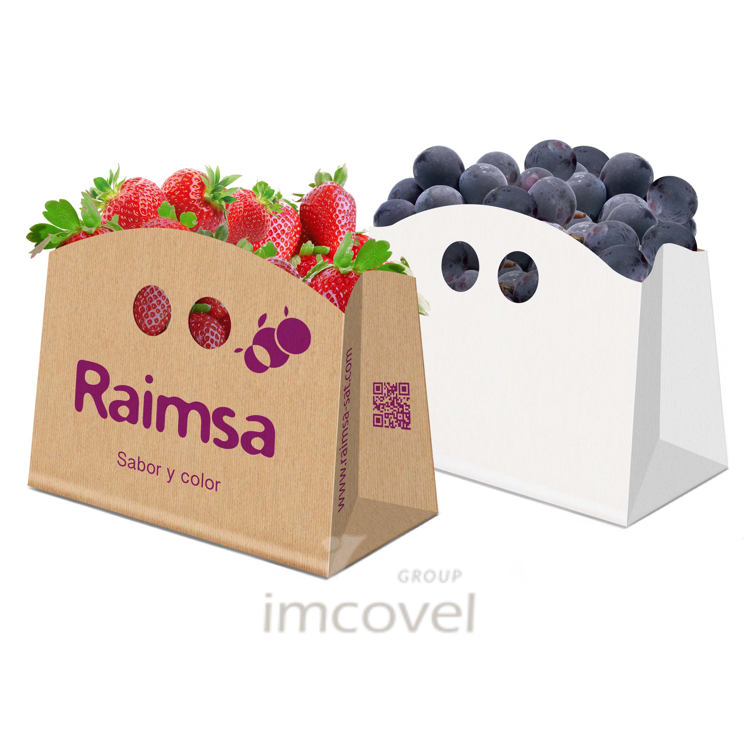 Sacs Poignées Découpées Renforçees Fruit