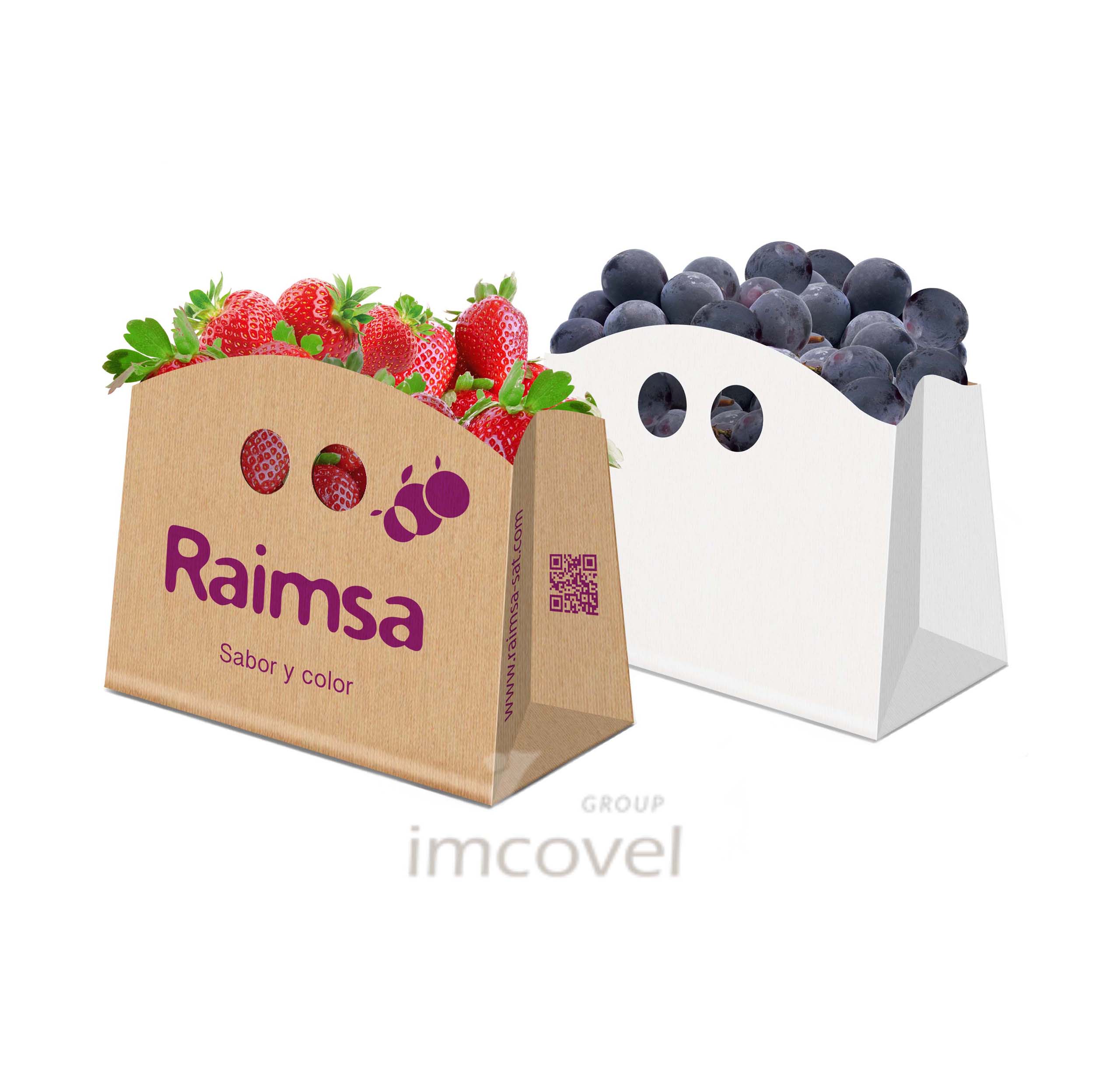 Sobre americano asa troquelada fruta