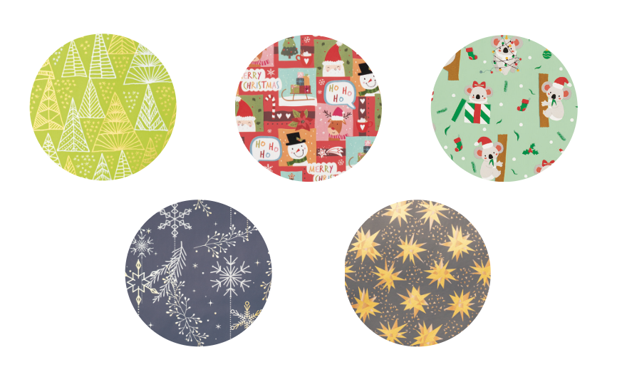 Papel fantasía Rollitos 5M Navidad