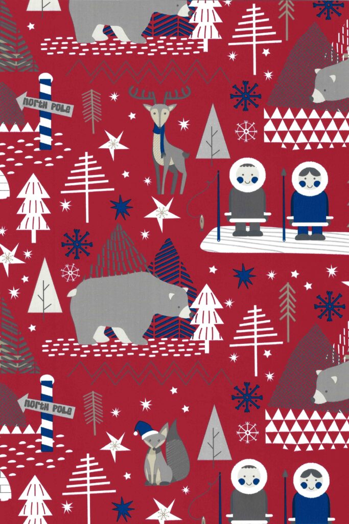 Papel fantasía Bobinas Navidad