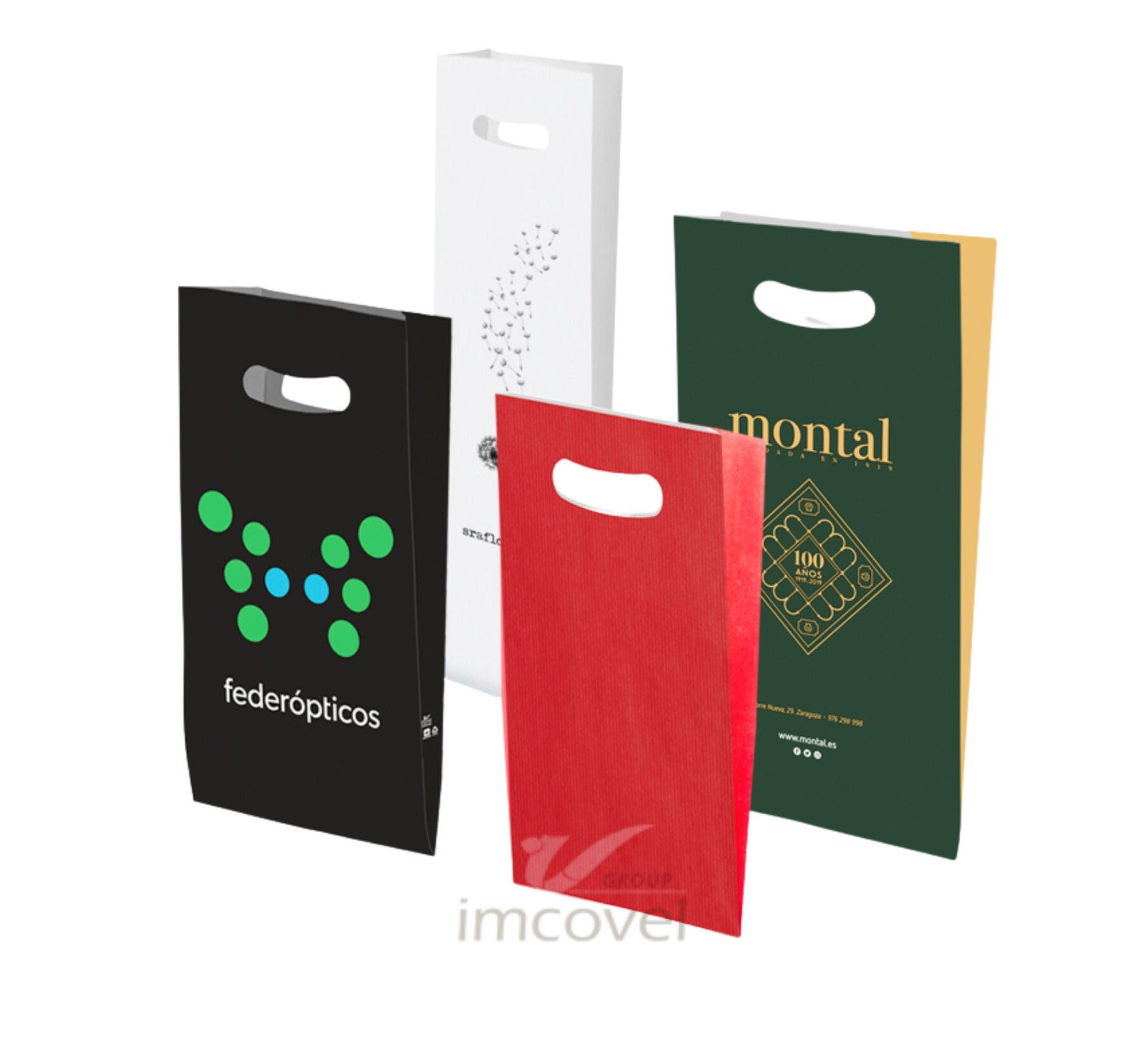 Die-cut handle bags