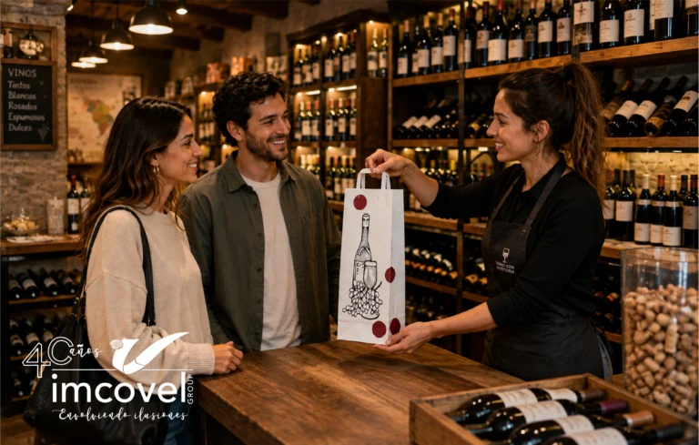 Bolsas de papel para vinotecas